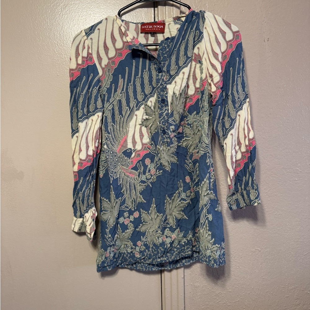 Batik‎ Soga Women’s S Long Sleeve Blouse